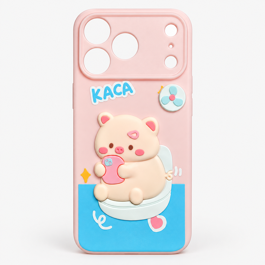 PINK BLUE CAT phone case